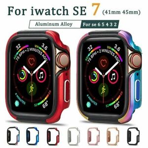 For iWatch Series 7/6/SE/5/4/3/2 Aluminum Case Protector Cover Metal