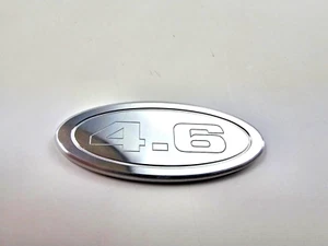 SE ADAPTA A 94-04 MUSTANG BILLET EMBLEMA MALETERO OVALADO LOGOTIPO 4.6 MOSTRAR CALIDAD ACABADO SATINADO - Imagen 1 de 2