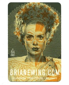 Bride of Frankenstein Brian Ewing 2015 Handbill Making It Art Documentary Promo - Picture 1 of 2
