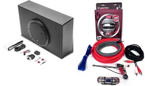 Rockford Fosgate P300-8P Punch 300W Powered 8" Car Sub FREE TC4KIT-8 Amp Kit NEW - Bild 1 von 8