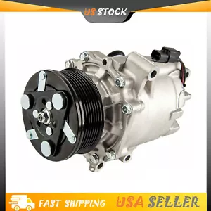 AC A/C COMPRESSOR FITS FOR HONDA CIVIC Sedan 1.8L 2006 2007 2008 2009 2010 2011 - Picture 1 of 12