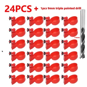 6-36Pcs Automatic Chicken Waterer Bird Feeder Poultry Farm Drinking Bowl for Chi - Picture 1 of 11