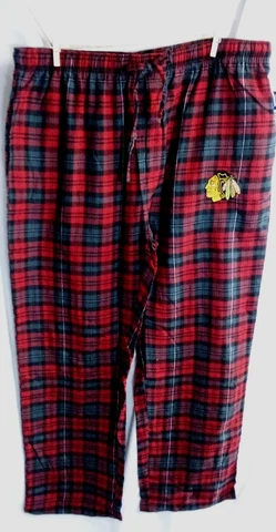 Chicago Blackhawks Concepts Sport Red & Black Flannel Sleep Pants NEW NHL Cover