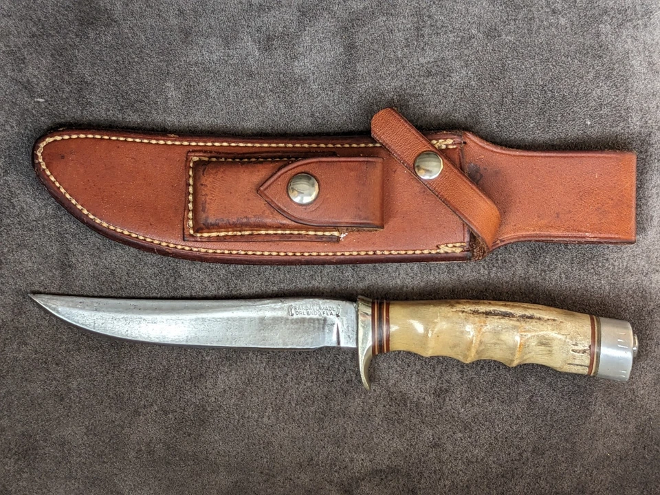 Rare Randall Made Fighter Knife Antler Stag Handle, Rare John R. Foster/Military - Image 1 of 4