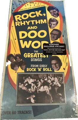 Rock, Rhythm, And Doo Wop W/ Bonus 4th Disc PBS Performances - CD - RARE Nice! - Image 1 of 2