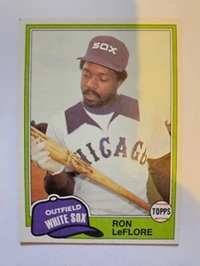 Ron Leflore 1981 Topps negociado #791 casi nuevo - Imagen 1 de 1