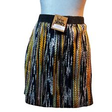NWT Ivy Jane  Womens BOHO Style Colorful Mini Skirt Women Size XL Elastic Waist