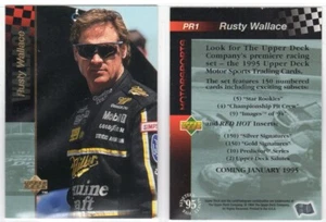 Racing Promo - Rusty Wallace 1995 Upper Deck #PR1 - Picture 1 of 1