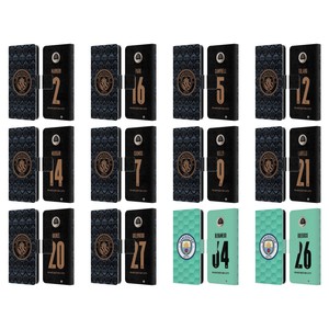 MAN CITY FC 2020/21 WOMEN'S AWAY KIT GROUP 2 LEATHER BOOK CASE MOTOROLA PHONES