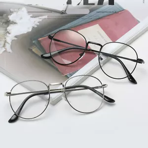 Vintage Round Reading Glasses Thin Frames Lightweight Spectacles Unisex 1.0~6.0 - Picture 1 of 16