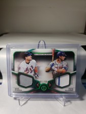 2021 TOPPS TRIBUTE GREEN HOLOFOIL DUEL RELIC SP M.PIAZZA/P.ALONSO  91/99 *METS*