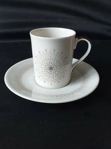 Media taza de café pequeña y platillo Royal Doulton Morning Star Morning Star - Imagen 1 de 9
