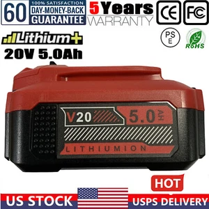✅5.0AH NEW FOR CRAFTSMAN V20 20 VOLT MAX LI-ION BATTERY CMCB204 CMCB202 CMCB201 - Picture 1 of 9