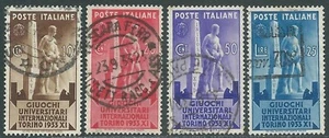 1933 REGNO USATO GIUOCHI UNIVERSITARI 4 VALORI - RA11 - Imagen 1 de 1