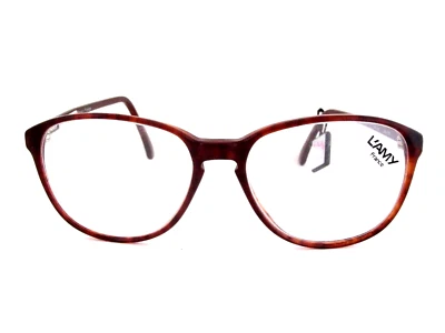 L'AMY Pat Women's Tortoise Plastic Eyeglass Frames Vintage France 80s NOS - Image 1 of 4