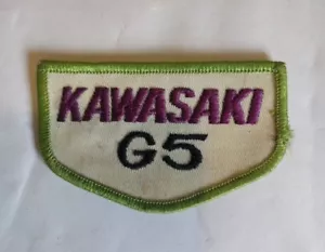 Vintage Kawasaki G5 Motorcycle 3.25" x 2" Embroidered Sew On Patch (DCL1) - Picture 1 of 2