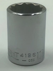 Wright Tool # 4126 13/16" 1/2" Dr. 12 Pt. Std. Socket USA Made FREE SHIPPING - Picture 1 of 6