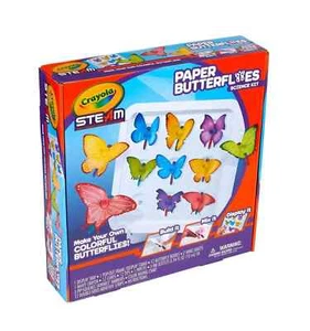 Crayola STEAM Boys Girls Kids Educational Fun Paper Butterflies Science Kit - Picture 1 of 3