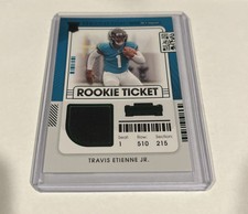 2021 Panini Contenders - Rookie Ticket #RSV-TET Travis Etienne. Patch