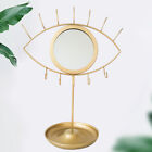Make-up-Spiegel mit Ständer und 360° Rotation, goldener Deko-Waschtischspiegel