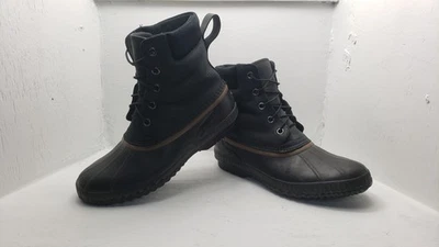 Sorel Mens Cheyanne Waterproof Black Leather Rain Duck Boots  NM1704-010 Sz.11.5 - Image 1 of 4