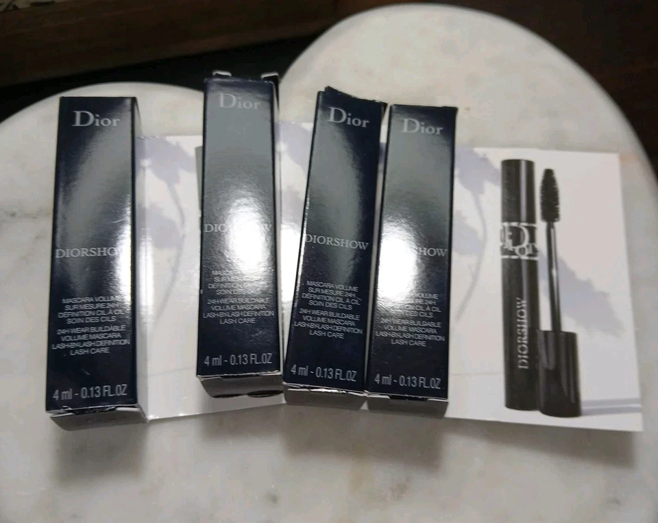 Lot of 4 Dior DIORSHOW Mascara Volume 090 Noir /Black 4ml NIB Travel Sz - Image 1 of 1