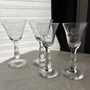 Tiffin For Nancy Prentiss Milburn Rose Cordial-Schnapsgläser  - Bild 1 von 14