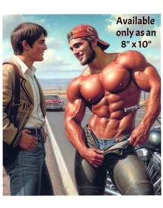 Handsome Beefcake Men from Yesteryear Fantasy 8x10 Photo Photograph Reprint 398 - Picture 1 of 1