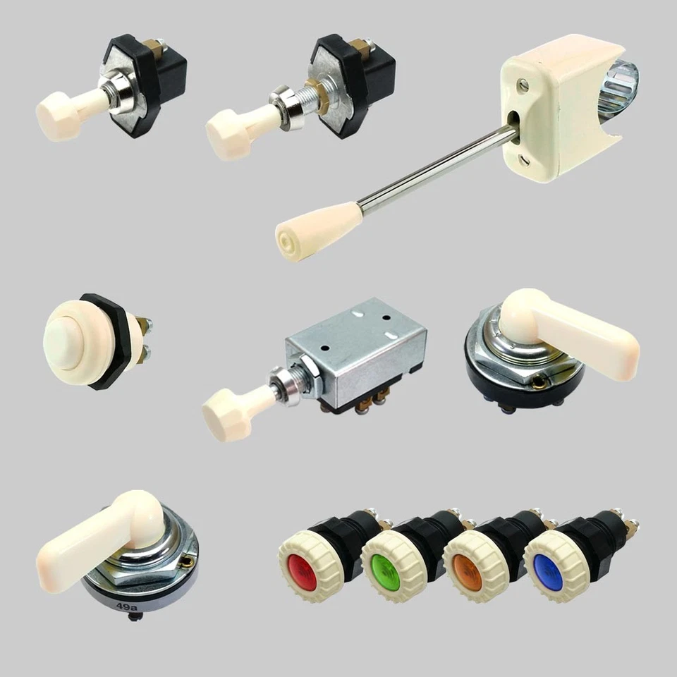 Kfz-Oldtimerschalter "Ivory" - Oldtimer, Classic, Elfenbein, Ivory - Bild 1 von 1