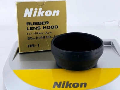 🌸[COMO NUEVO] Parasol de goma Nikon HR-1 52 mm para 50/1,4 50/1,8 de Japón Foto 1 de 4
