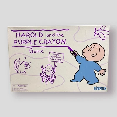 Harold and the Purple Crayon Game Drawing Briarpatch 2001 HTF Vintage INCOMPLETE - Image 1 of 4