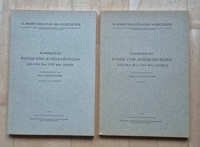 Eggers: Pommersche Funde und Ausgrabungen au den 30er & 40er Jahren Beide Bände - Bild 1 von 4
