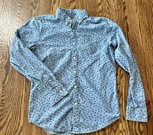 American Eagle Outfitters Shirt Mens Size S Blue Floral Long Sleeve Button Down - Picture 1 of 9