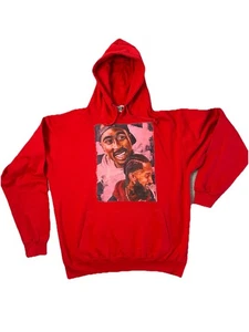 ESY Surf Co 2Pac & Nipsey Hussle Estampado Gráfico Pullover Sudadera con Capucha Para Hombres 2XL Rojo LA - Imagen 1 de 7
