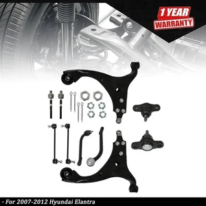 10Pc Front Lower Control Arm Kits For Hyundai Elantra With Sway Bar Link 2007-12 - Picture 1 of 8