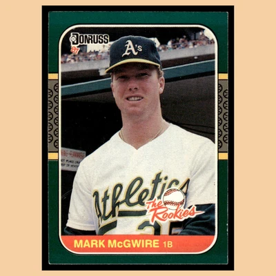 Tarjeta de béisbol Mark McGwire #1 1987 Donruss The Rookies Oakland Athletics MLB casi nueva Foto 1 de 4