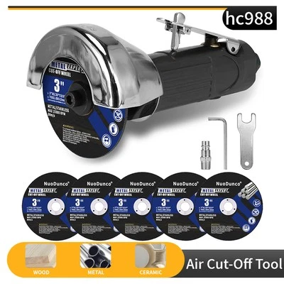 3 Inch Pneumatic Metal Cutting Machine With 5pcs Cut-Off Wheel Air Die Grinder - Image 1 of 4