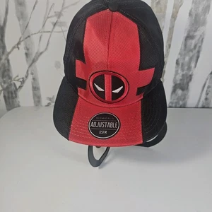 DEADPOOL Gorra Bordada Snapback Marvel Bioworld OSFM Gorra Roja Negra - Imagen 1 de 7
