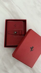 Ferrari Genuine leather card case Red -limited Collection- Wallet - Picture 1 of 7