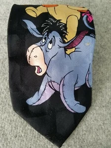 Corbata TIE POOH & Friends Eeyore Tigger Piglet 100% Seda Disney Myanmar - Imagen 1 de 7