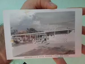 VNTG Unused Real Photo Postcard Officers Club Naval Station Guantanamo Bay Cuba - Picture 1 of 2