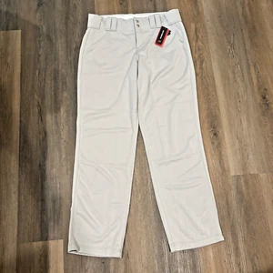 New Balance Baseball Pants Mens Large Gray Adversary BMP032 NWT - Picture 1 of 10