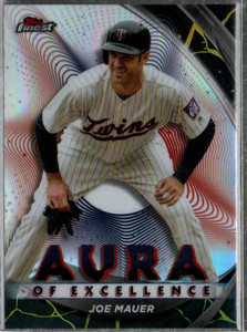 2022 Finest Aura of Excellence Black Gold Refractors #AEJMA Joe Mauer