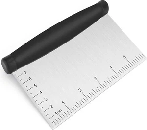 6 Inch Stainless Steel Dough Cutter with Contoured Grip - Picture 1 of 7