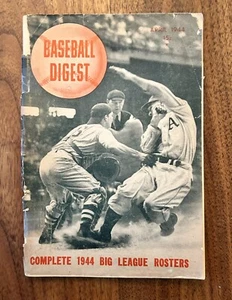Vintage 1944 Baseball Digest April Boston Red Sox Roy Partee - Picture 1 of 3