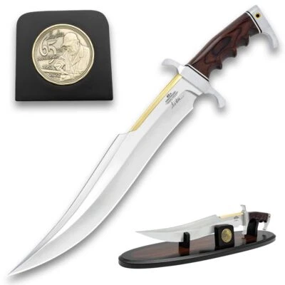Cuchillo Bowie Espartano Hibben 65 Aniversario | Incluye Soporte de Madera Foto 1 de 4