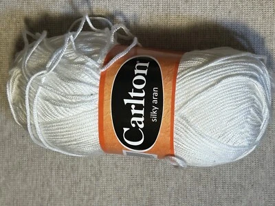 Carlton yarn Silky Aran Premium Micro acrylic 251 yds. Col: 07 Lot: 02 yellow - Image 1 of 3