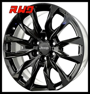 22x9 Gloss Black SF2 14036 Wheels Rims 6x139.7 Fits 2022-2025 Grand Wagoneer - Picture 1 of 11