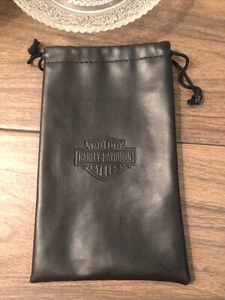 Harley Davidson black pouch with a drawstring  - Picture 1 of 5