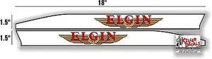 18" ELGIN BICYCLE TANK TOOL BOX DECALS schwinn - Imagen 1 de 1